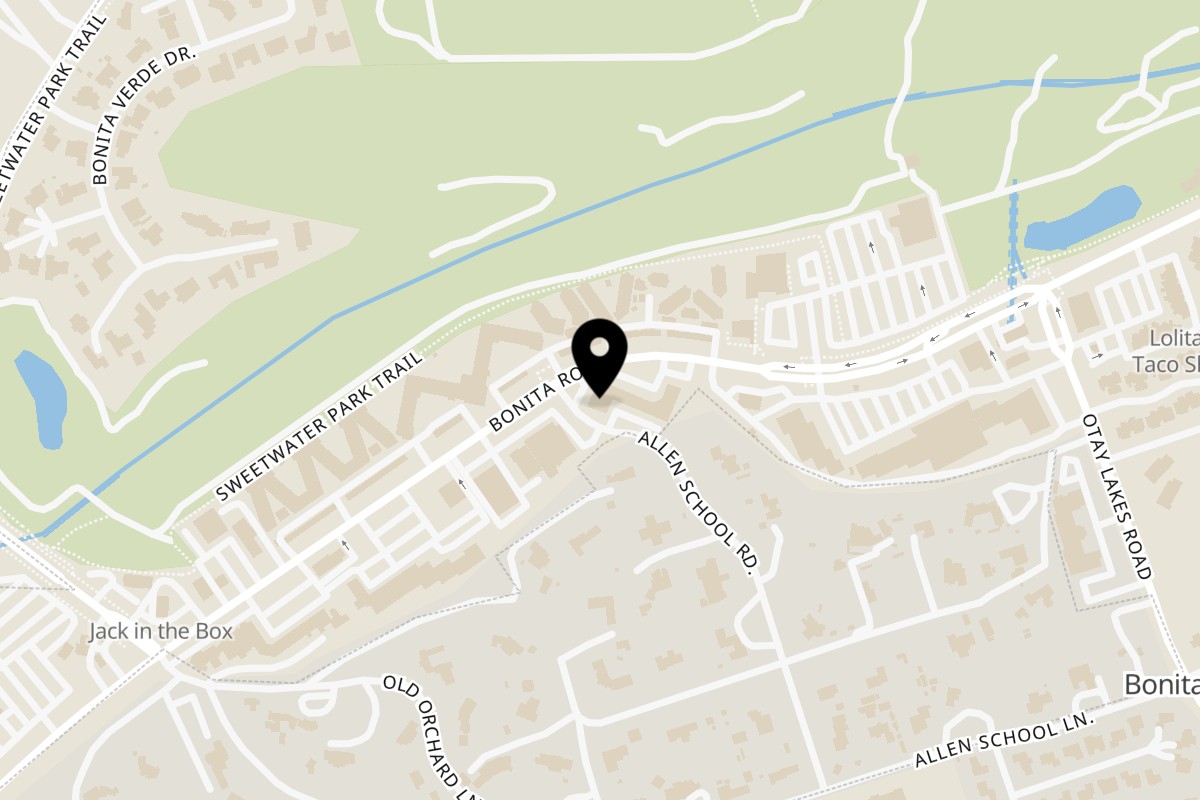 Map showing the location of Taco Machin on 4228 Bonita Rd in Bonita